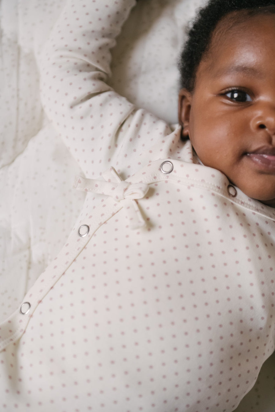 Kimono Romper - Pin Dot Peony