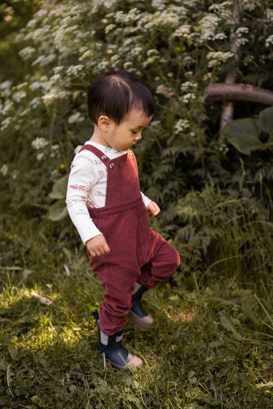 Corduroy Overall - Mulberry