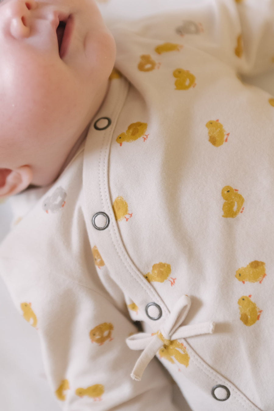 The Littles Kimono Romper - Cheerful Chick