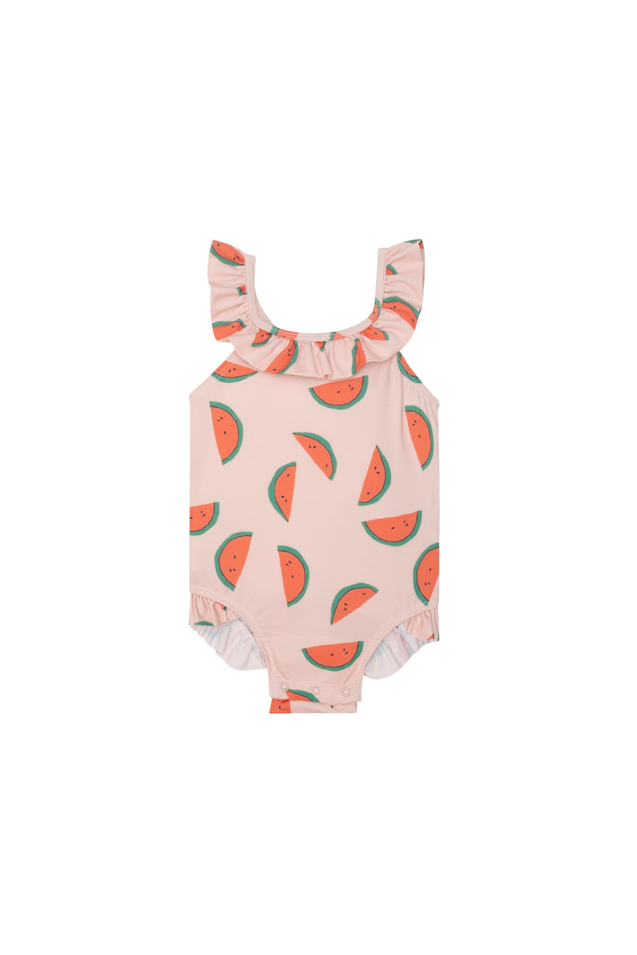 Watermelon Ruffle Baby One Piece Sepia Rose / Multi