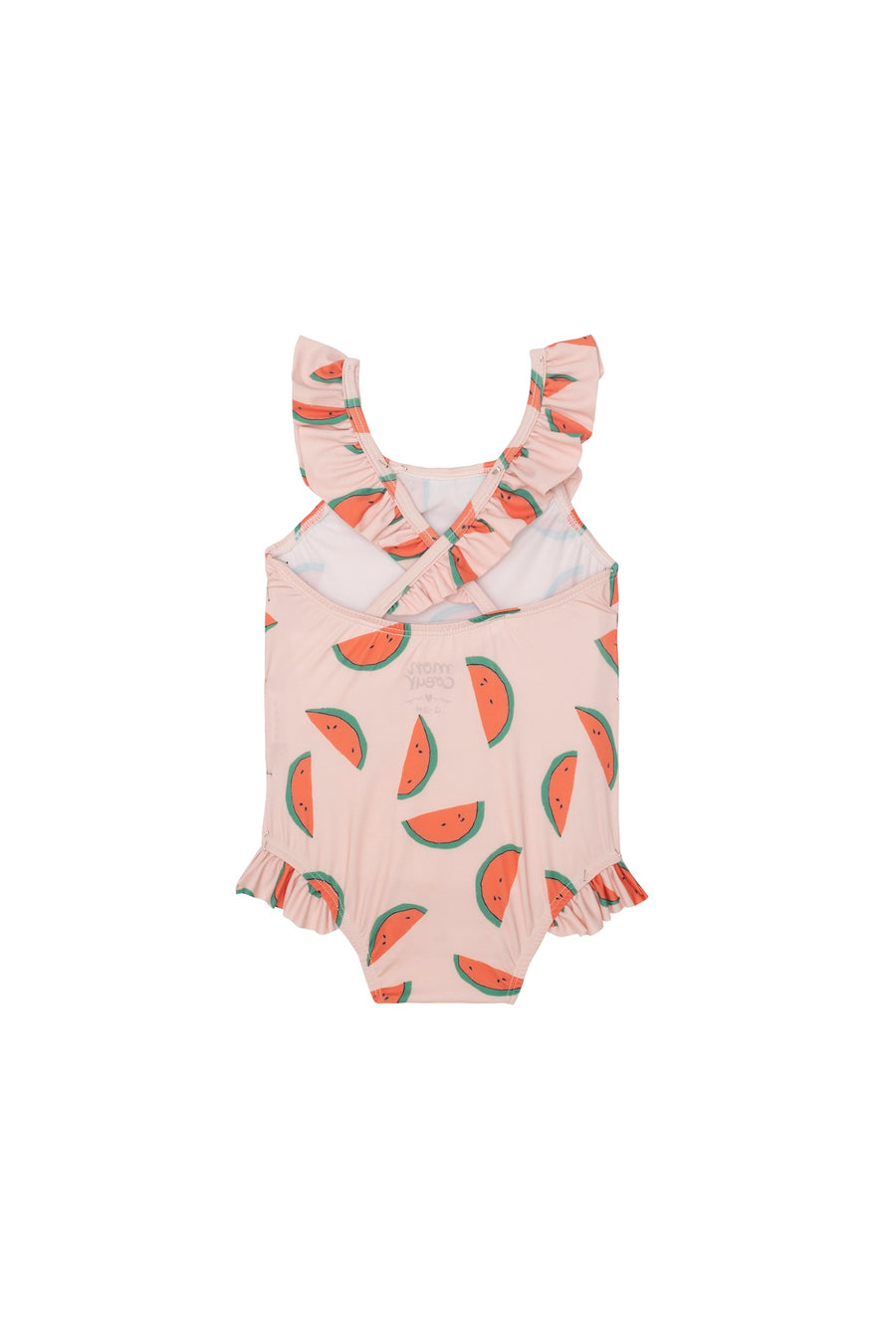 Watermelon Ruffle Baby One Piece Sepia Rose / Multi