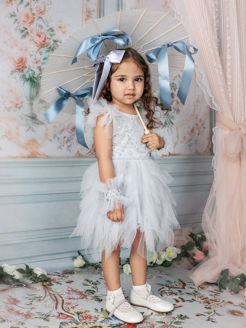 Bebe Hall Of Mirrors Tutu Dress Silverlite