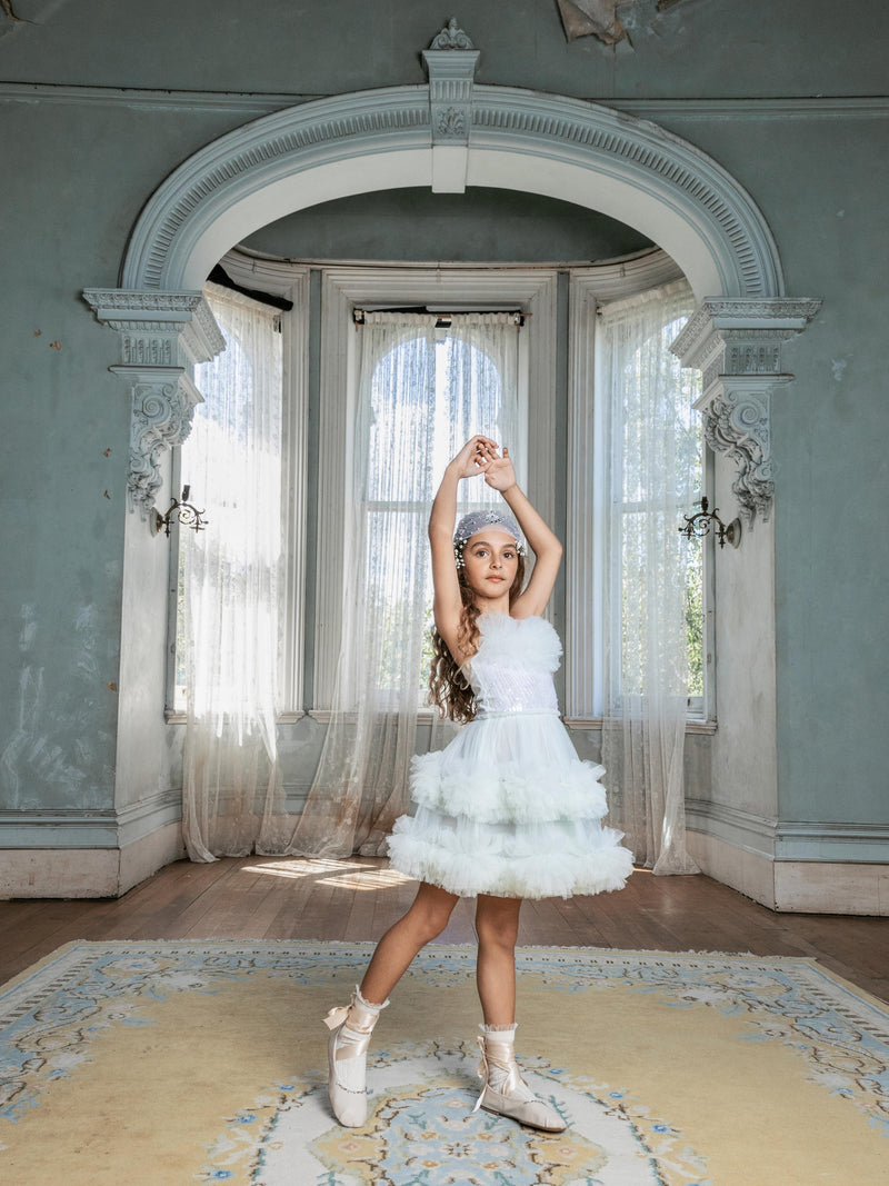 Petunia Tutu Dress Icicle