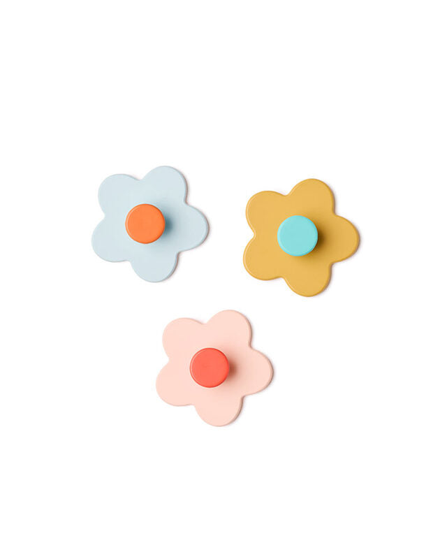 patère hook fleur mix 3pcs