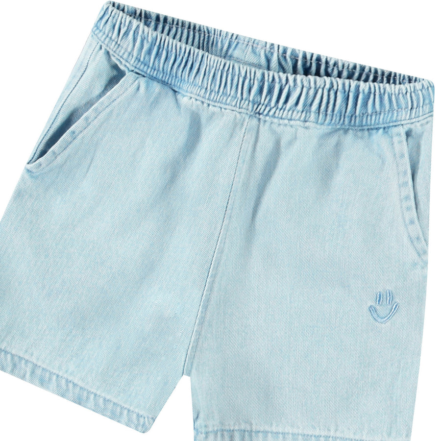 Woven pants Shine Misty Denim