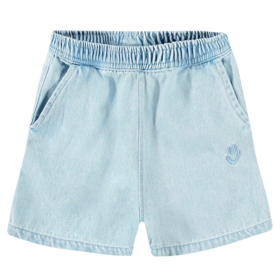 Woven pants Shine Misty Denim