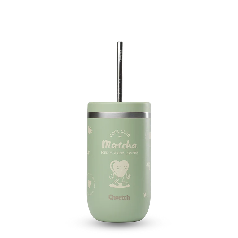 Cold Cup Isotherme Inox - Cool Club - Vert Tilleul - 470ml d'hydratation durable