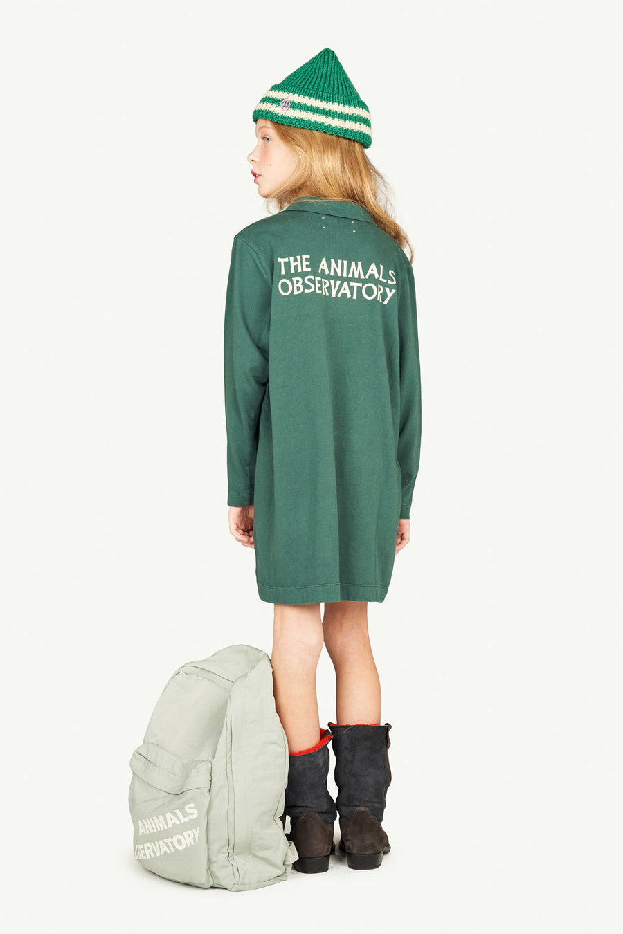 Dragon Kids Dress Dark Green