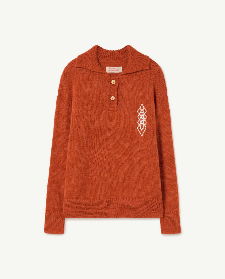 Raven Kids Sweater Deep Orange