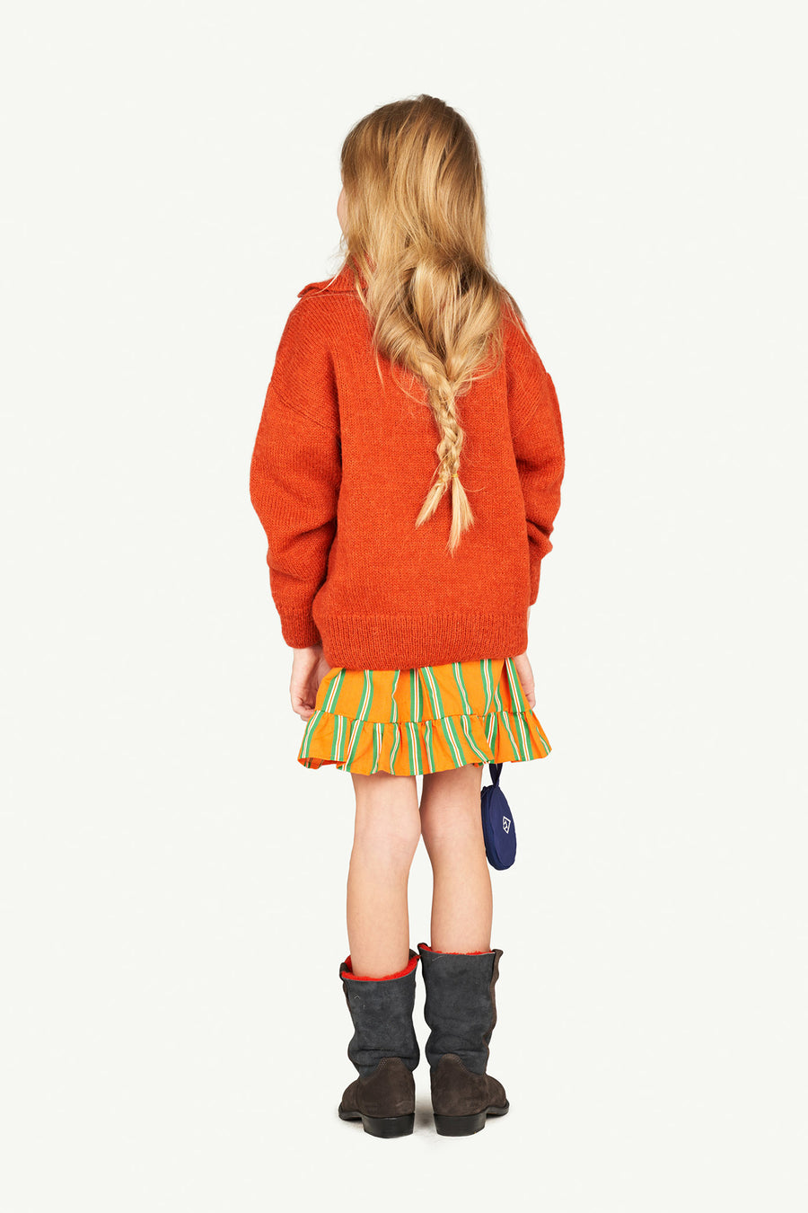 Raven Kids Sweater Deep Orange