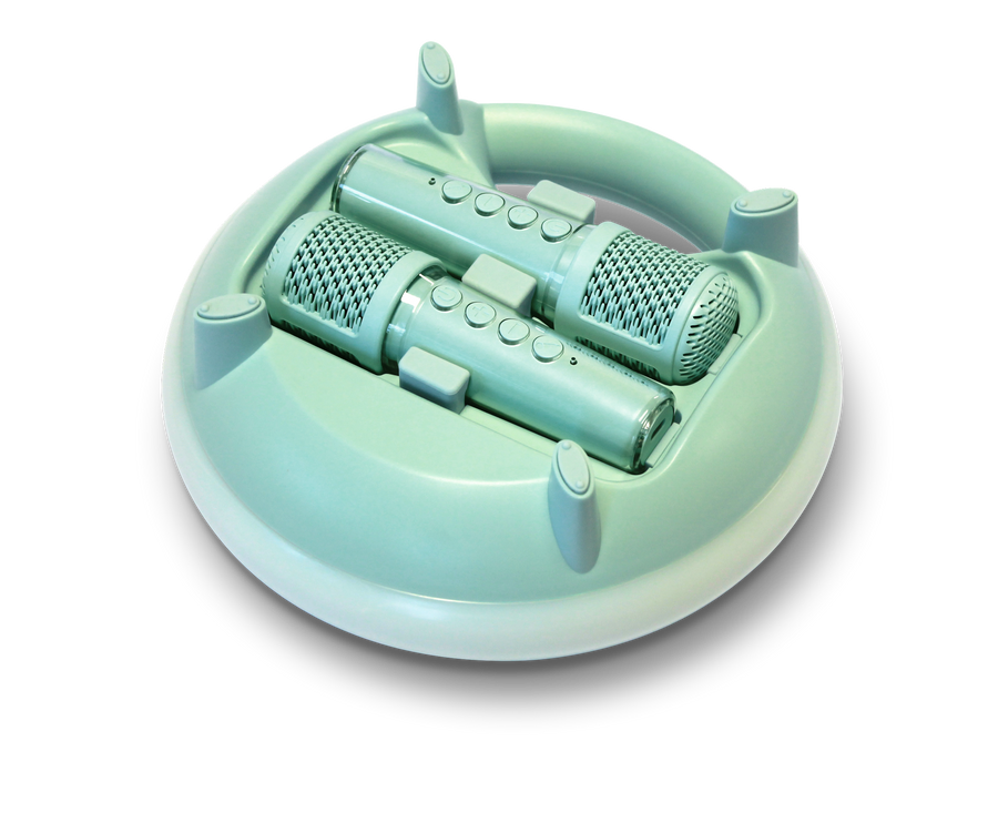 KIDYKARAOKE - Enceinte avec 2 micros karaoké intégrés