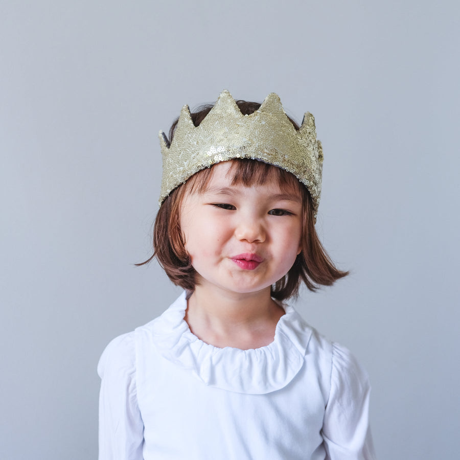 Sequin Crown-Gold