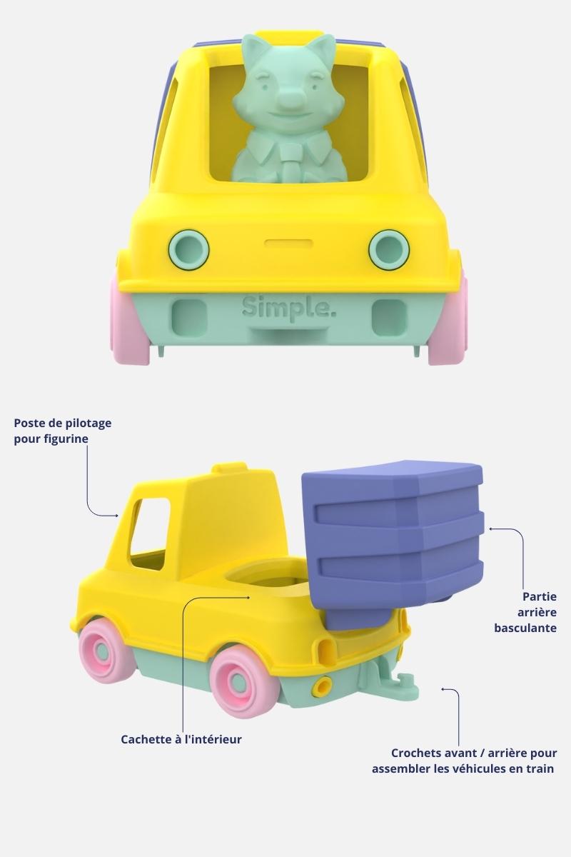 Mon premier Camion Poubelle Jaune