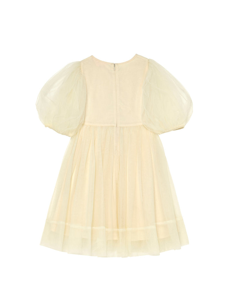 Camellia Tulle Dress Daffodil