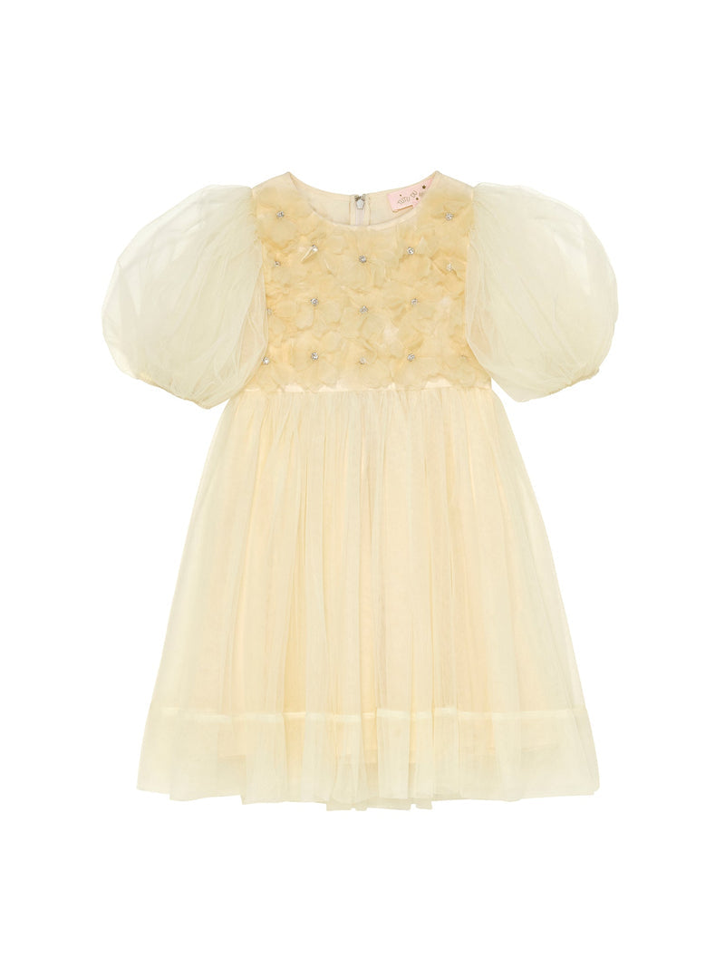 Camellia Tulle Dress Daffodil