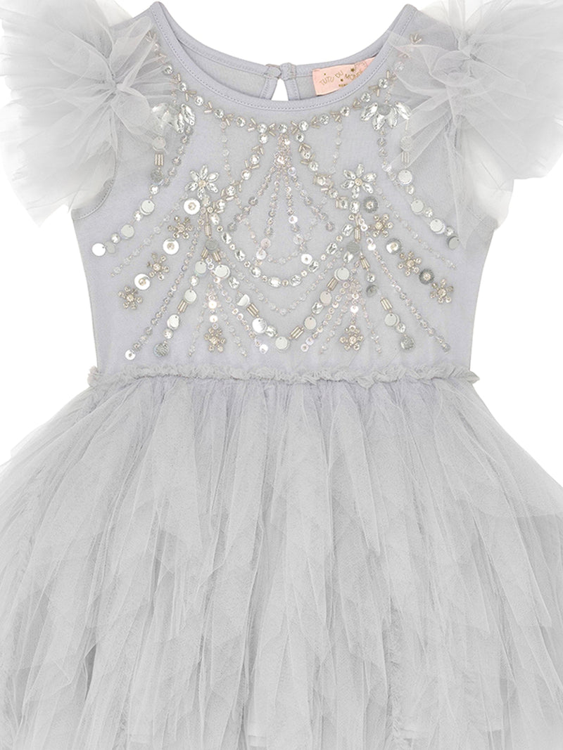 Bebe Hall Of Mirrors Tutu Dress Silverlite