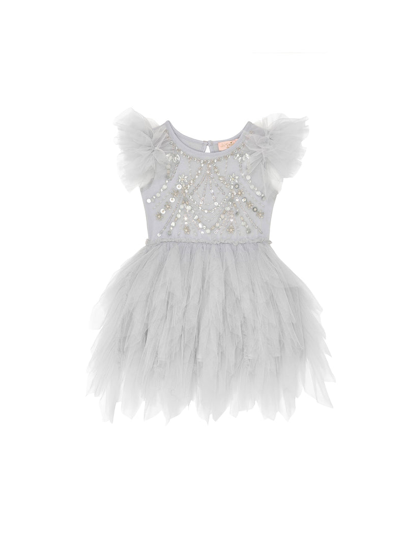 Bebe Hall Of Mirrors Tutu Dress Silverlite