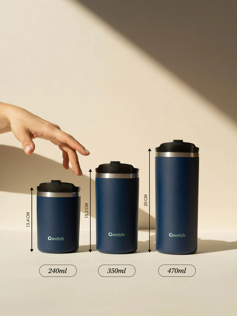 Travel Mug Isotherme Inox - Matt - Bleu Nuit - 240ml d'hydratation durable