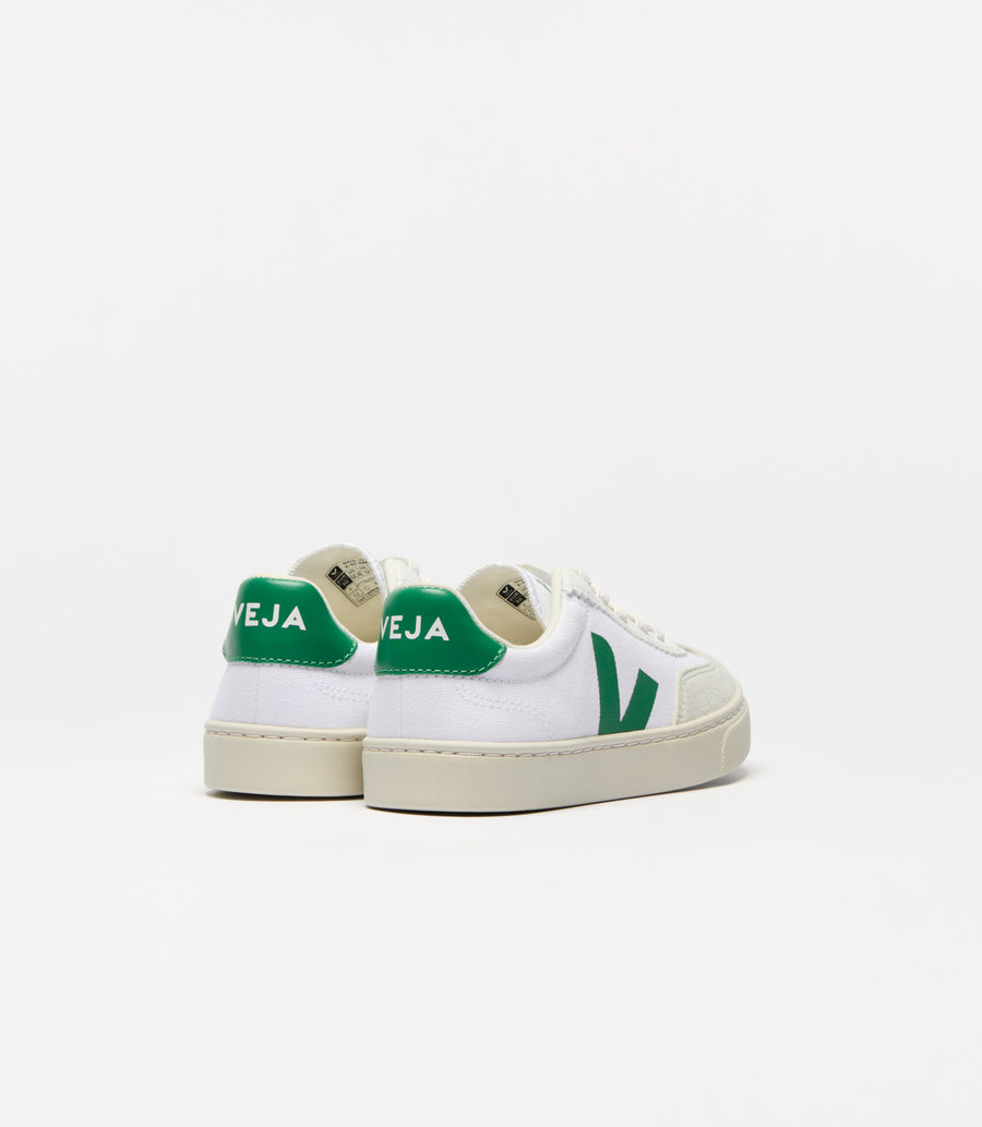 Volley Canvas White Emeraude