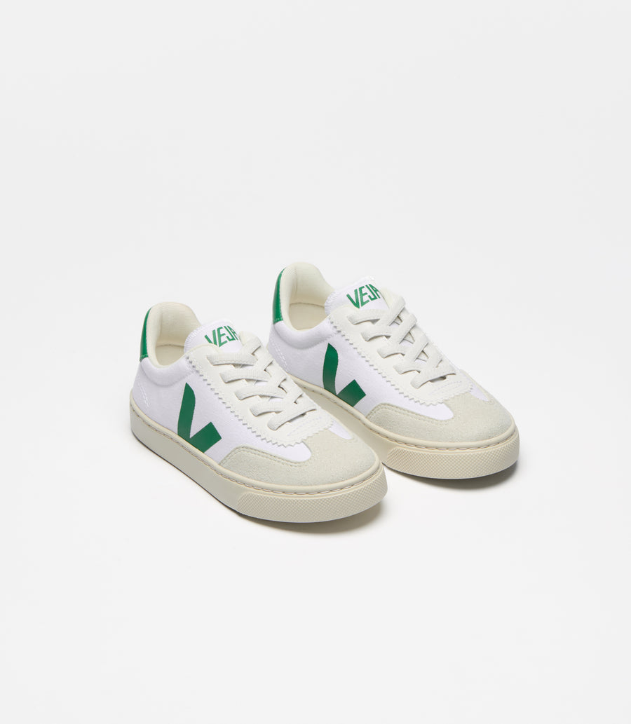 Volley Canvas White Emeraude