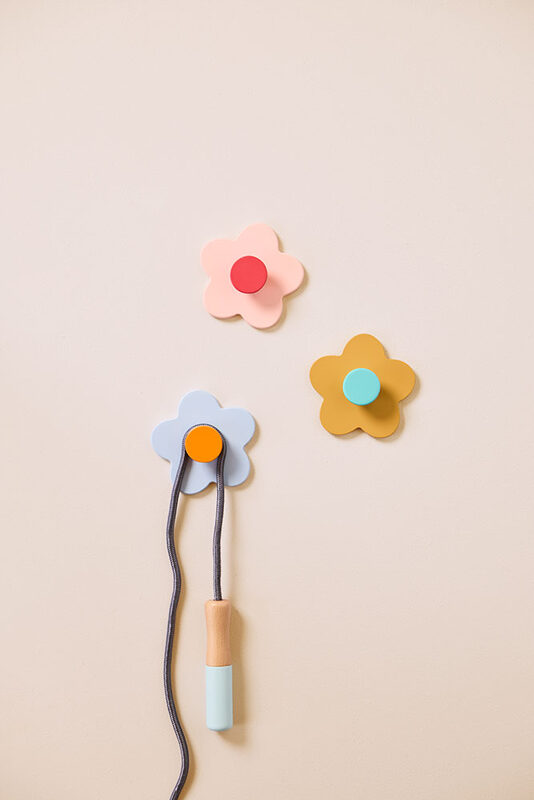 patère hook fleur mix 3pcs
