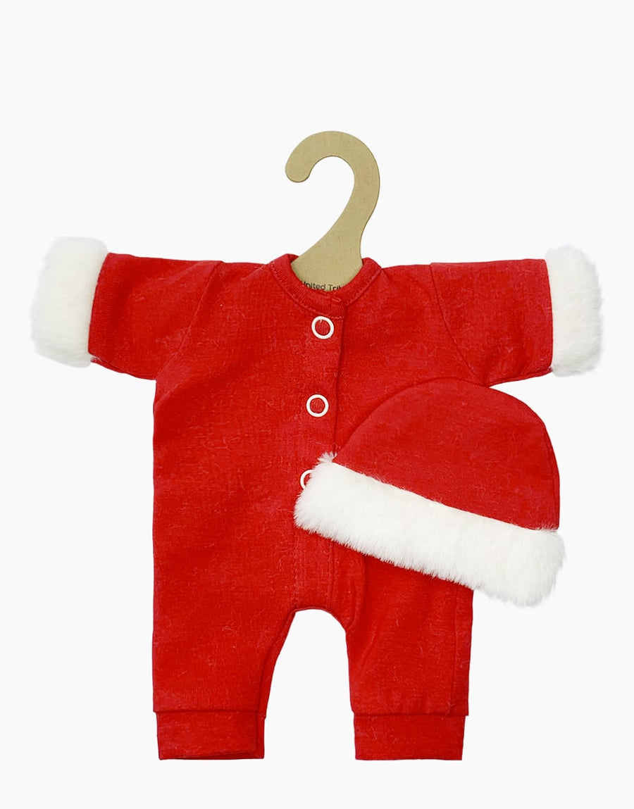 Babies – Ensemble Christmas avec combinaison Lili et bonnet en jersey carmin