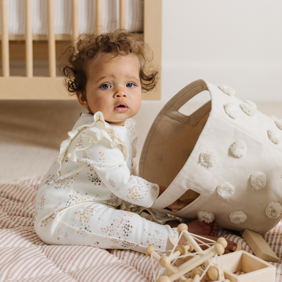 Storage Bin Pom Pom Basket - Bin - Natural