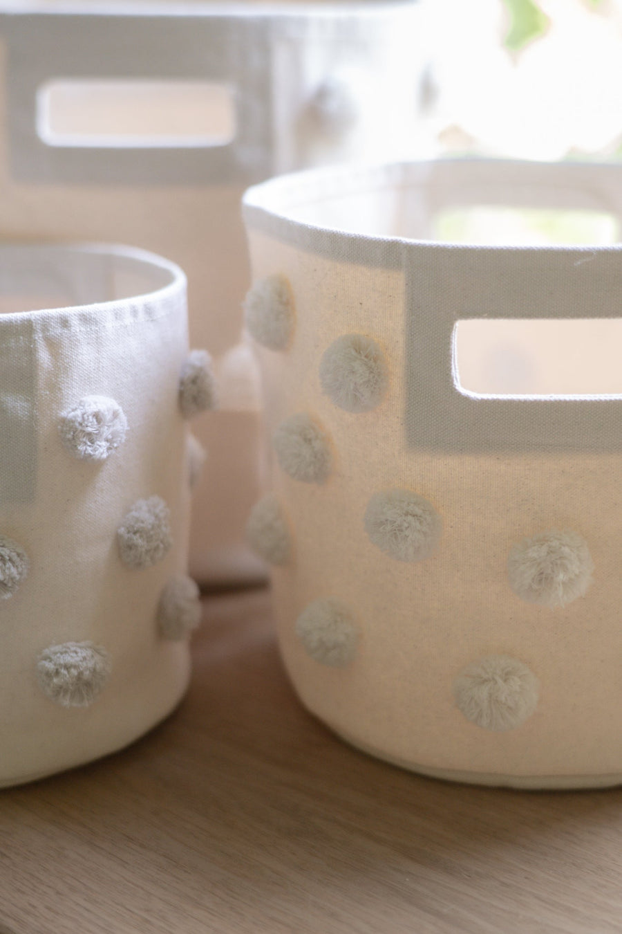 Storage Bin Pom Pom Basket - Pint - Natural