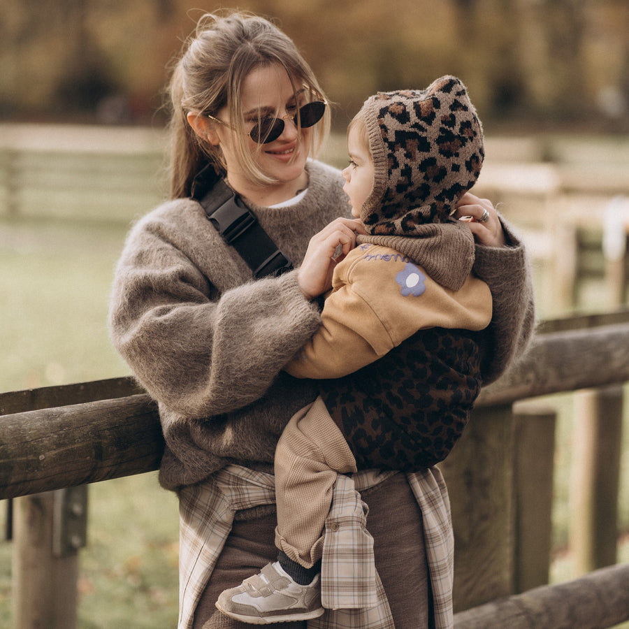 Toddler Carry Print Brown Leopard