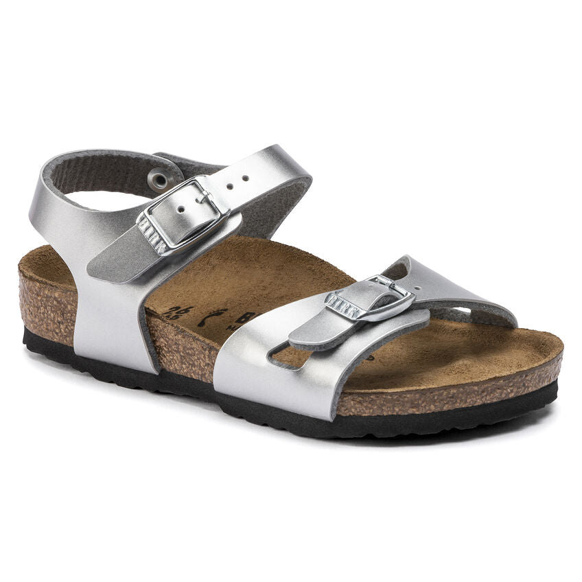 Metallic Silver Birkenstock