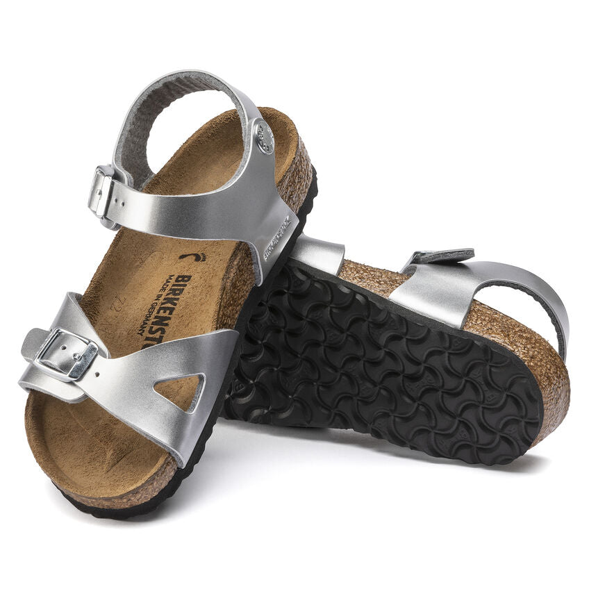Metallic Silver Birkenstock