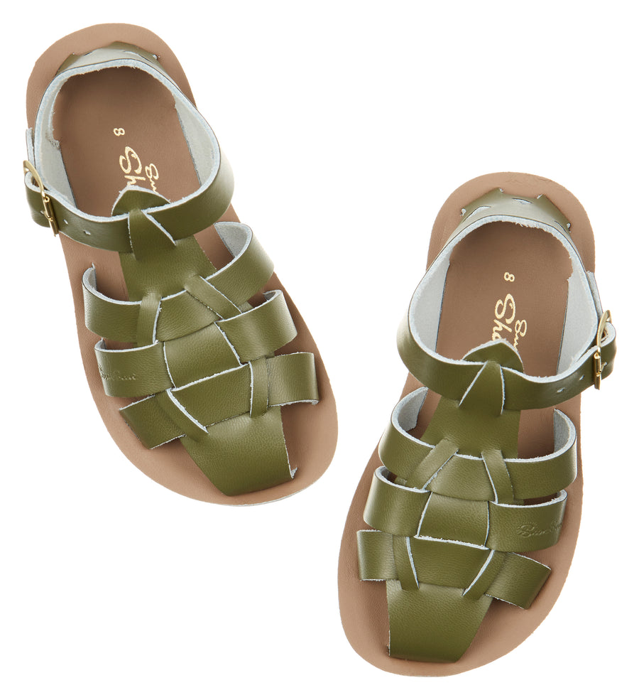 Salt Water - Sandals - Sandals Shark Olive