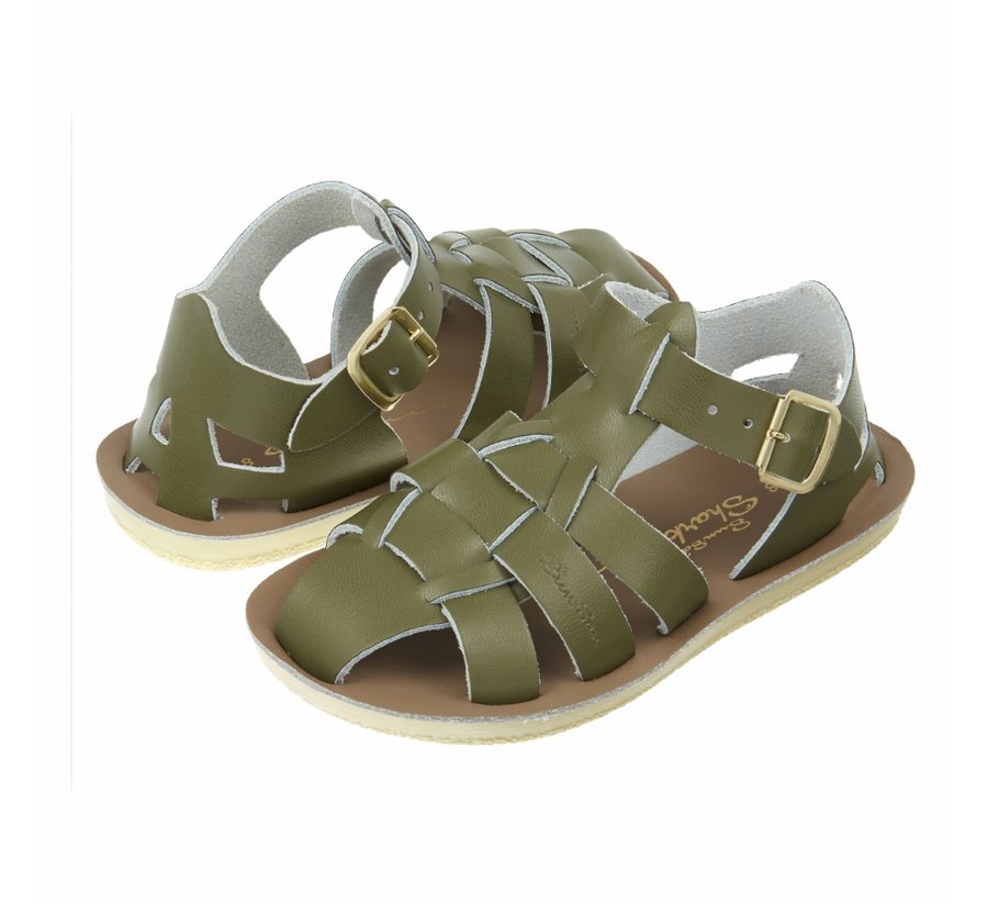 Salt Water - Sandals - Sandals Shark Olive