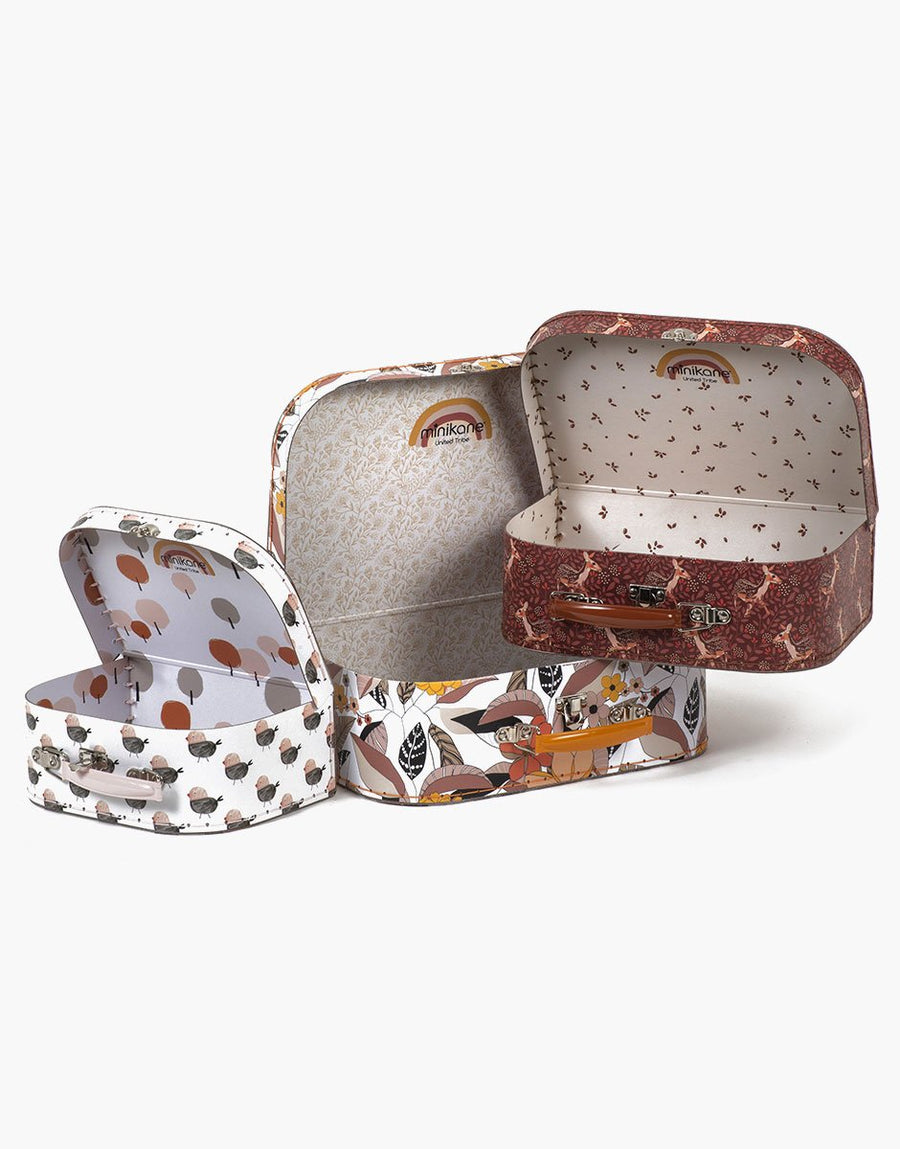 Grande valise imprimée