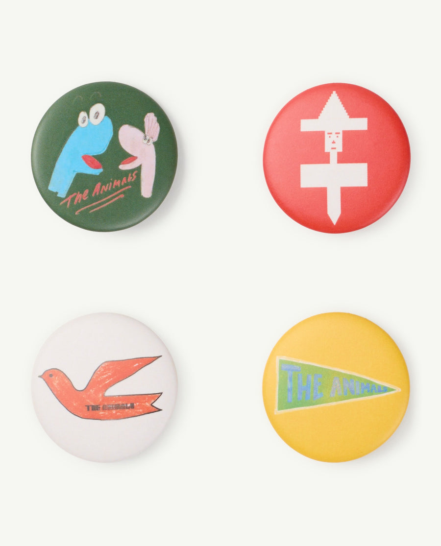 Button White Badge