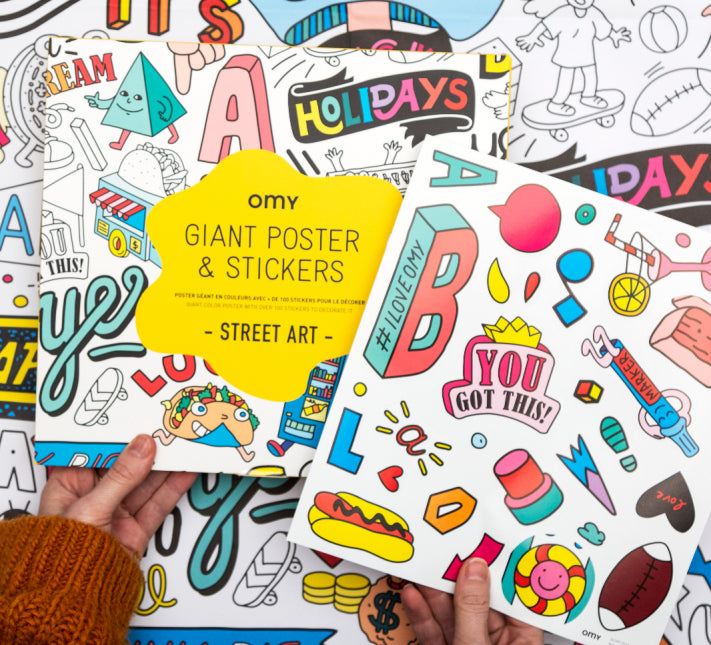 Street Art - Sticker Poster