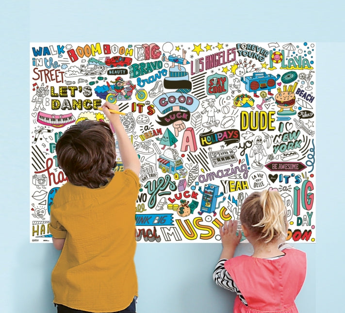 Street Art - Sticker Poster
