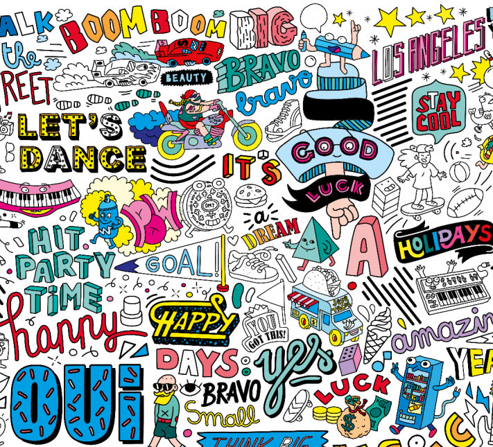 Street Art - Sticker Poster