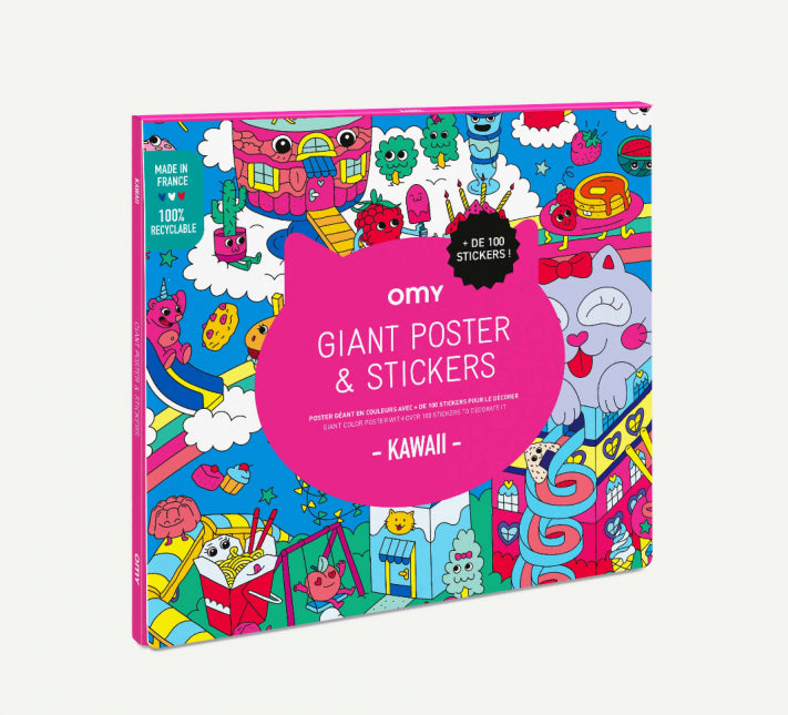 Kawaii - Sticker Poster