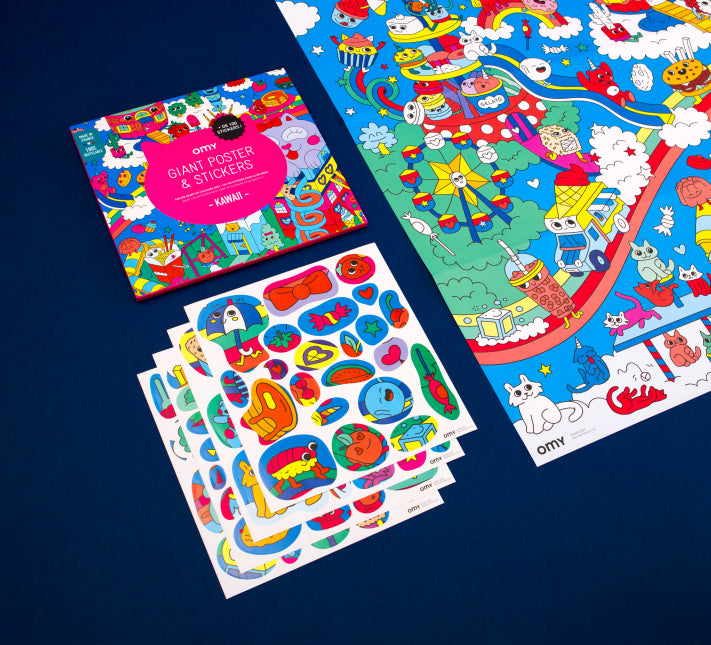 Kawaii - Sticker Poster