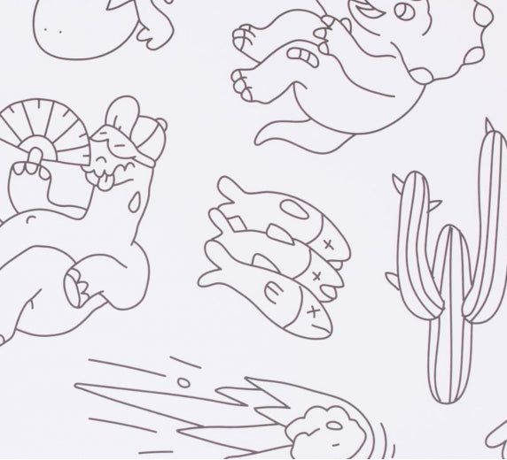 Dino - Notebook + Stickers
