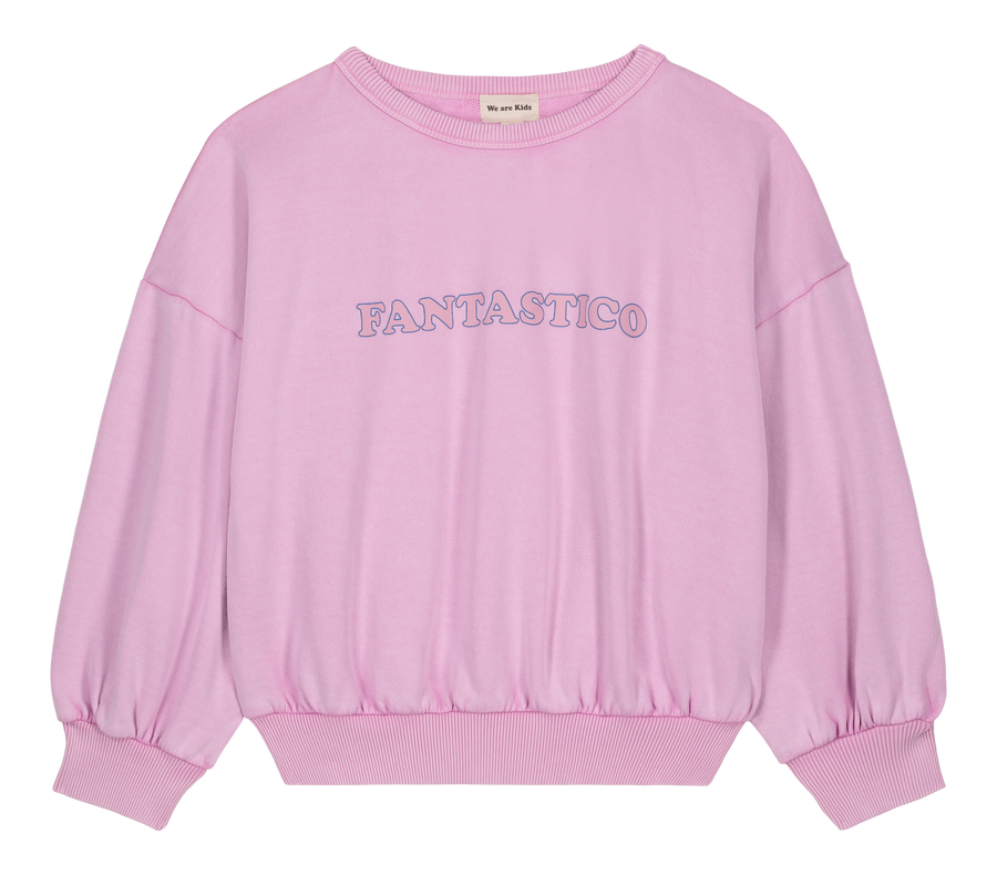 Sweat Tony Fleece Super Pink Print Fantastico